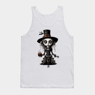 Spooky Halloween Girl Tank Top